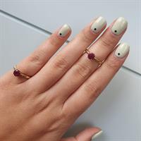 טבעת זהב ואבן חן|טבעת קלאסית