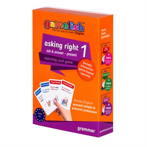 asking right 1 present שואלים נכון 1 הווה | משחק זוגות באנגלית gamelish