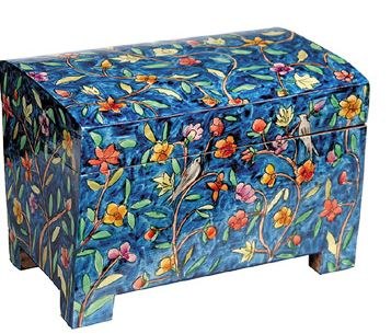 קופסה לאתרוג ציור אוריינטלי