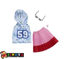 ברבי ביגוד חולצה ,חצאית -Barbie Fashions