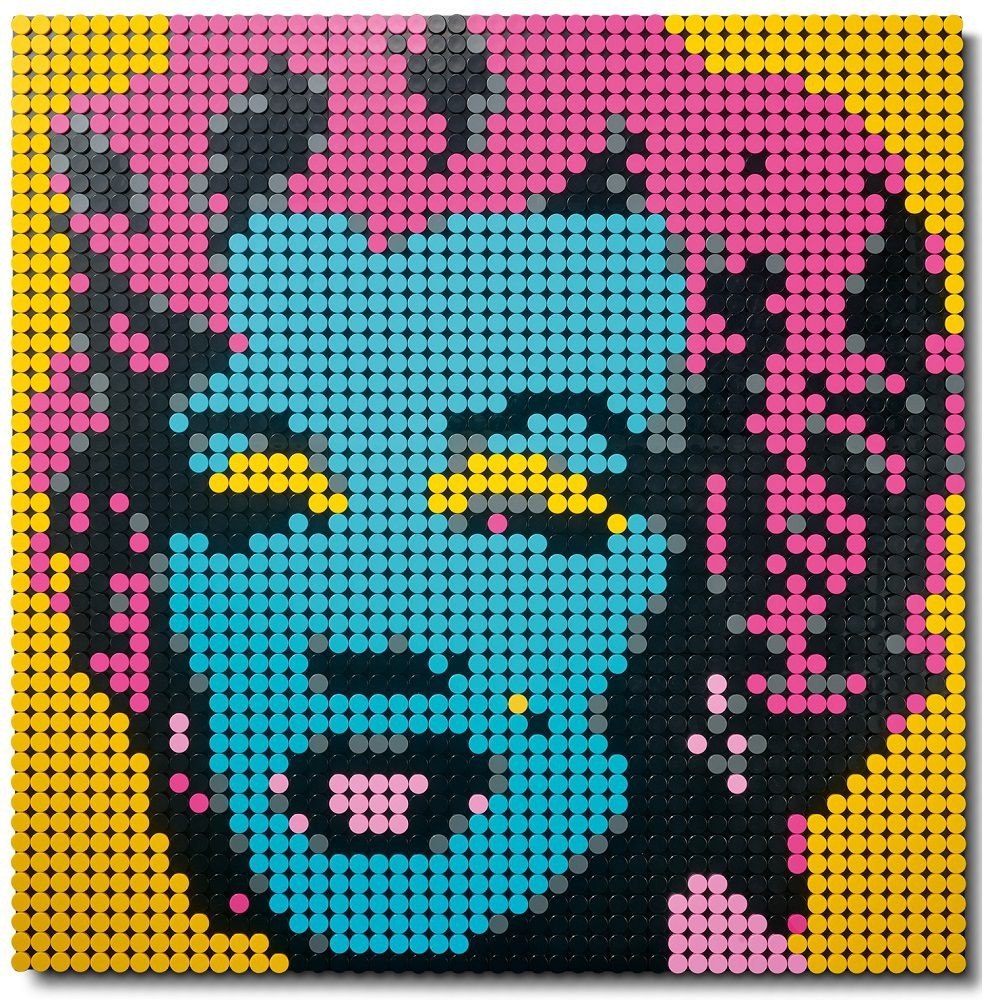 marilyn monroe lego art