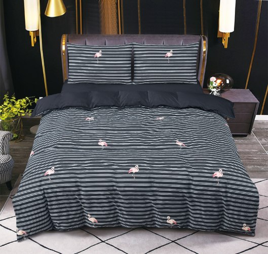 סט מצעים מלא למיטה זוגית 160/200 דגם גולד - 2221