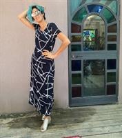 שמלת מקסי יפהפייה שנות ה-80 מידה S/M