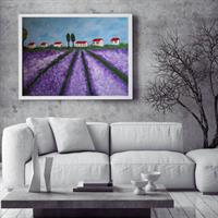 שדות לבנדר סגולים