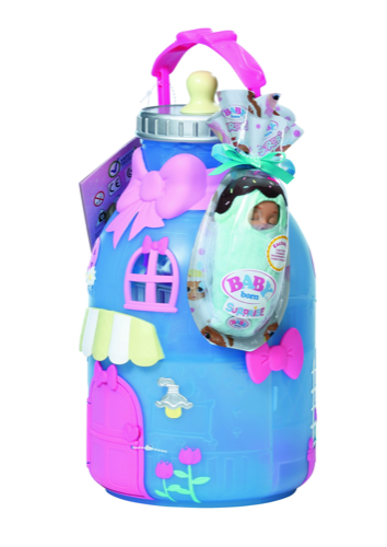 בייבי-בורן תינוקת בהפתעה-בית הבקבוק