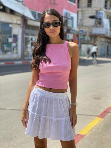 חצאית בד וואפל