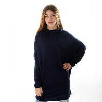 טוניקה צווארון נשפך כפתור בגב נשים