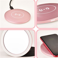 מראה לד עוצמתית+ מטען אלחוטי לנייד-  chargMEon