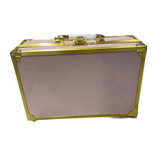 מזוודת איפור ורודה