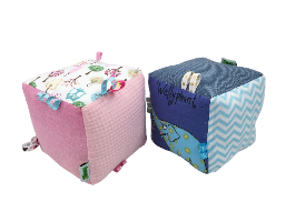 מתנה לתינוק: קוביית בד גדולה, דגם שרון