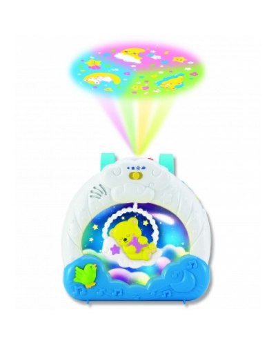 נורת לילה- מקרינה לתקרה וצלילים