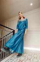 שמלת מקסי DENIM + מסכת DENIM מתנה