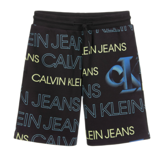 ברמודה שחורה לוגו ריפיט CALVIN KLIEN - מידות 4-16