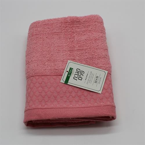 מגבת פנים איכותית 90*50 ורוד