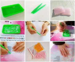 קריסטל ארט - נוף בית ואגם 40X50