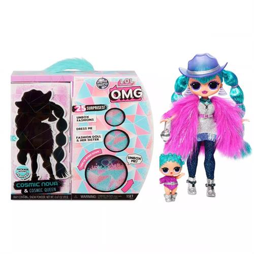 L.O.L. Surprise! O.M.G. Winter Disco Cosmic Nova Fashion Doll & Sister