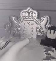 תבנית טופר אריות לוחות הברית כתר בר מצווה 14 ס"מ| קישוט טופר לעוגה תורה| בר מצווה | חדש מאתי דבש