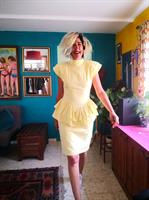 שמלת קוקטייל מכותנת ג'ינס מידה M