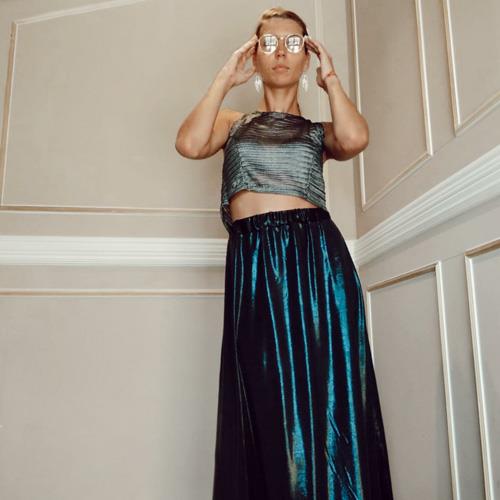 חצאית GLITTER אפור