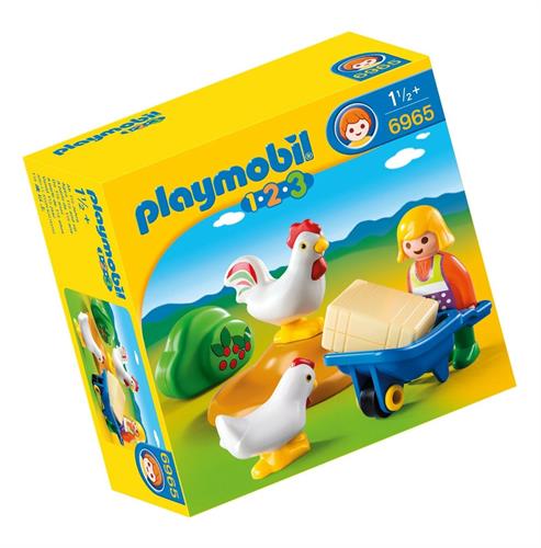 פליימוביל 123 חקלאית עם תרנגולות 6965