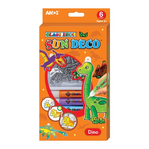 סט יצירה מדבקות לחלון-דינוזאורים