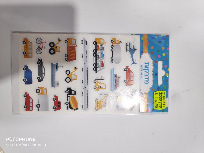 מדבקות כלי תחבורה 10 דפים