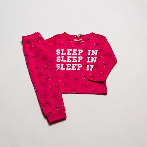 פיג'מת בנות אינטרלוק קואלה פוקסיה