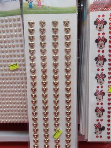 סט שורה לבבות מזהב