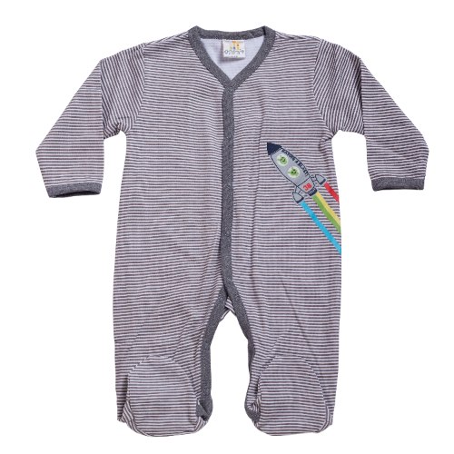 אוברול טריקו ארוך חללית אפור כהה