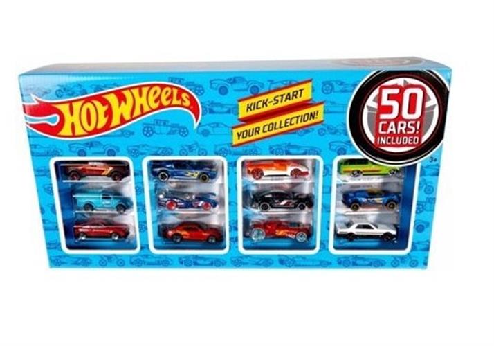 מארז מכוניות חדש כולל 50 מכוניות  HOT WHEELS