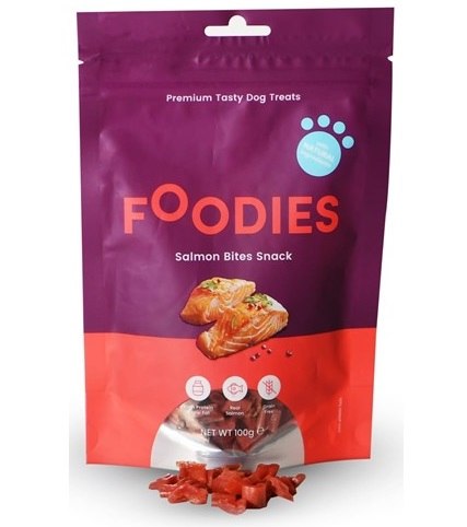 חטיף פודיס היפואלרגני נתחוני סלמון 100 גרם