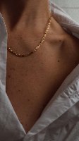 שרשרת גורמט פיגרו זהב קצרה S