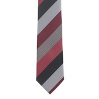 עניבה פסים רחבים בורדו