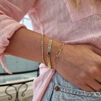 צמיד שרשראות זהב לאישה