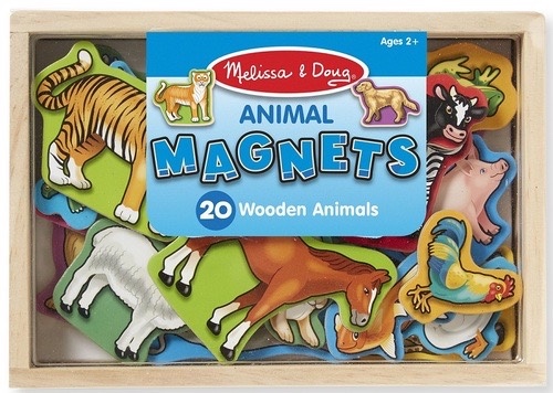 סט מגנטים חיות מעץ- 20 חלקים