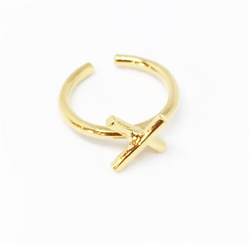 X gold ring