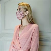 מסכת משי יפני - בורדו