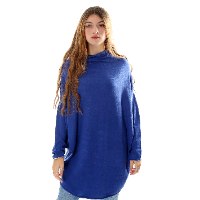 טוניקה צווארון נשפך כפתור בגב נשים