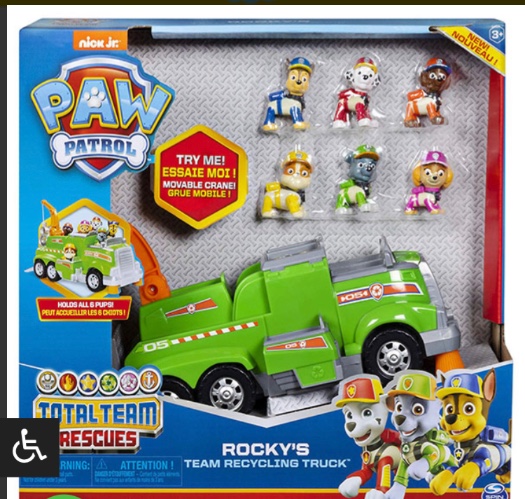 רכב מפרץ ההרפתקאות רוקי עם דמויות