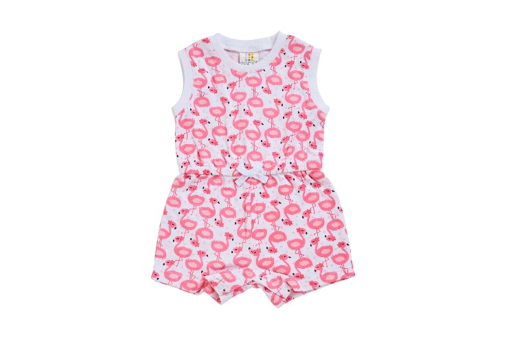 אוברול פלמינגו לבן