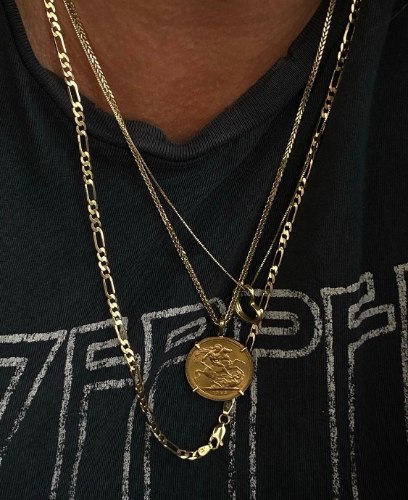 שרשרת פיגרו ארוכה S זהב 14 קראט