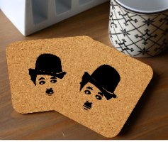 צ'ארלי צ'אפלין תחתיות לכוסות