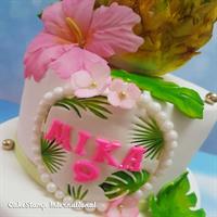 משטח טקסטורה גן טרופי תוכי