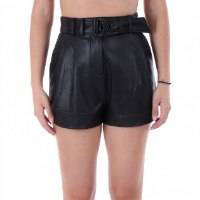 שורט דמוי עור פנסים עם חגורה GUESS