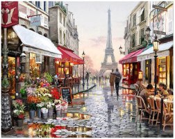 תמונת אבני שיבוץ - פריז 40X50
