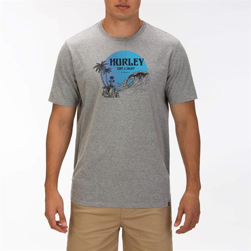 HURLEY BEACHSIDE T-SHIRT - DARK GREY HEATHER