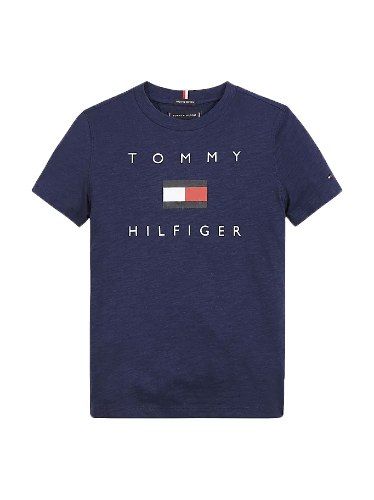 טישירט TOMMY H לוגו דגל כחול 1-16