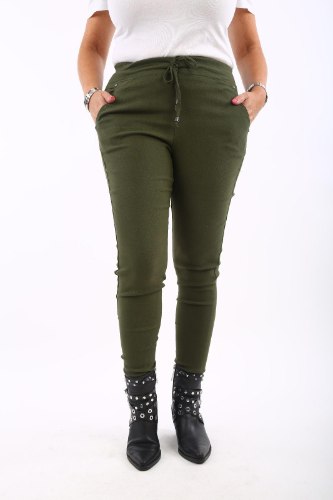 מכנס נשים שינה זית