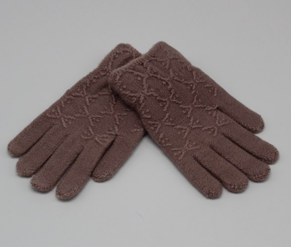 כפפות ילדות צמות ורוד-סגול