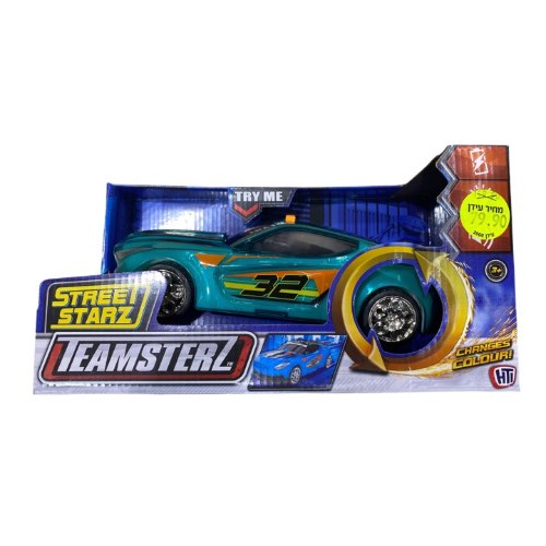 מכונית מירוץ אורות וצלילים נוסעת אוטומטית